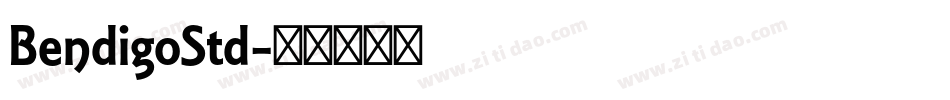 BendigoStd字体转换