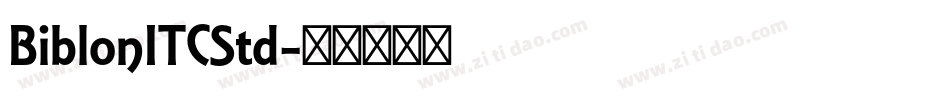 BiblonITCStd字体转换