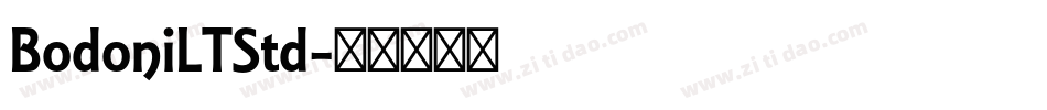 BodoniLTStd字体转换