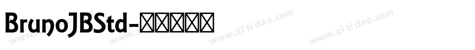 BrunoJBStd字体转换