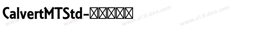 CalvertMTStd字体转换