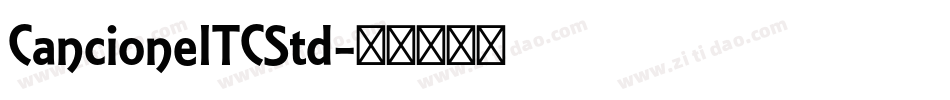 CancioneITCStd字体转换
