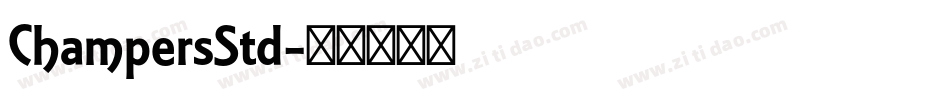 ChampersStd字体转换
