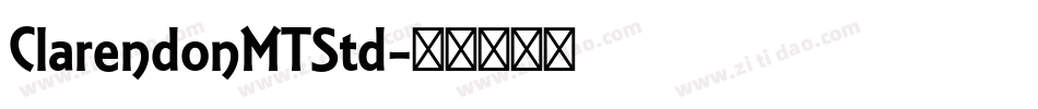 ClarendonMTStd字体转换