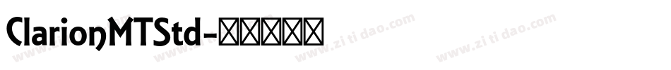 ClarionMTStd字体转换