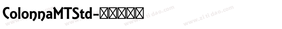ColonnaMTStd字体转换
