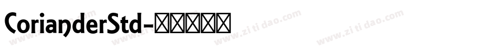 CorianderStd字体转换