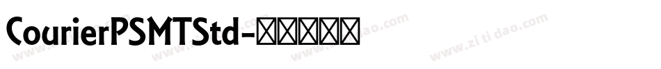 CourierPSMTStd字体转换