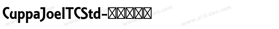 CuppaJoeITCStd字体转换