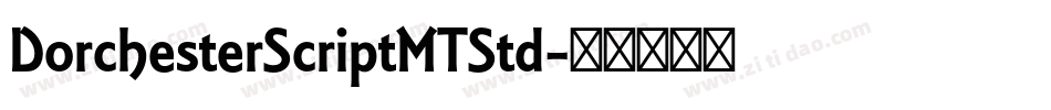 DorchesterScriptMTStd字体转换
