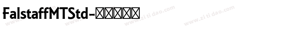 FalstaffMTStd字体转换