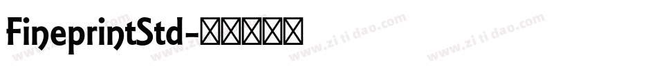 FineprintStd字体转换