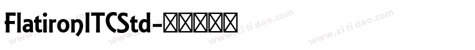 FlatironITCStd字体转换