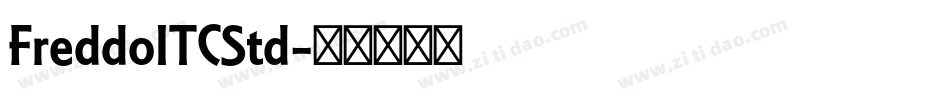 FreddoITCStd字体转换