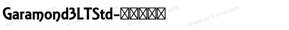 Garamond3LTStd字体转换
