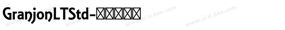 GranjonLTStd字体转换