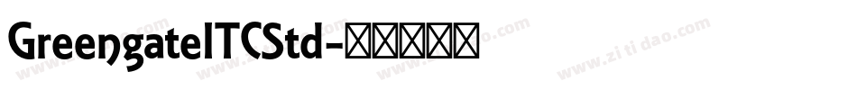 GreengateITCStd字体转换