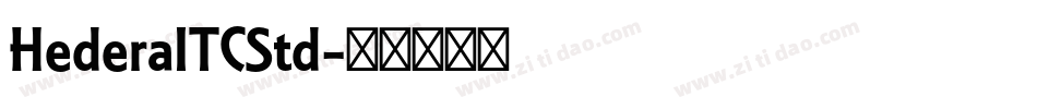 HederaITCStd字体转换
