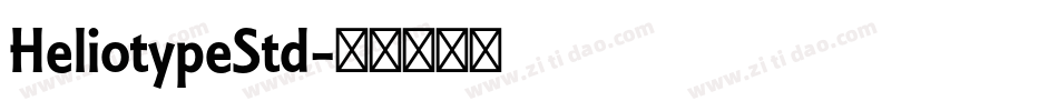 HeliotypeStd字体转换