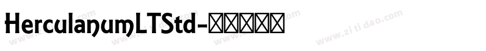 HerculanumLTStd字体转换