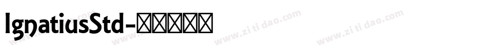 IgnatiusStd字体转换