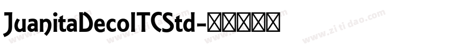 JuanitaDecoITCStd字体转换