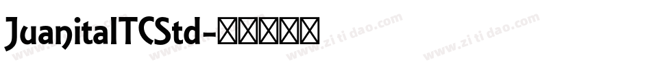 JuanitaITCStd字体转换
