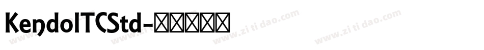 KendoITCStd字体转换