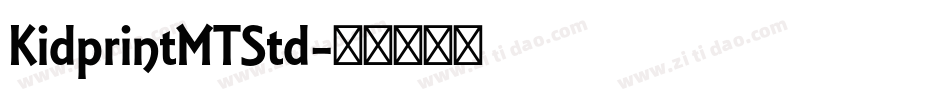 KidprintMTStd字体转换