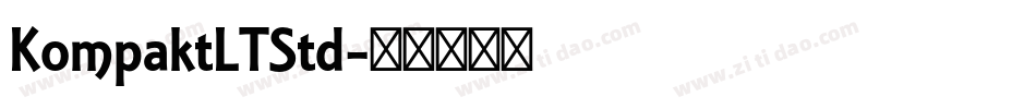 KompaktLTStd字体转换