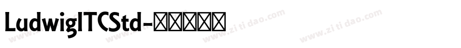 LudwigITCStd字体转换