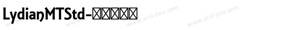 LydianMTStd字体转换