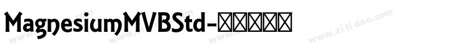 MagnesiumMVBStd字体转换