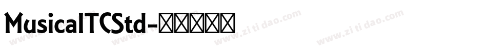 MusicaITCStd字体转换