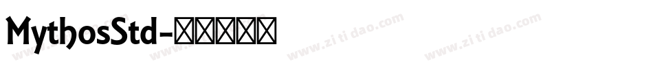MythosStd字体转换
