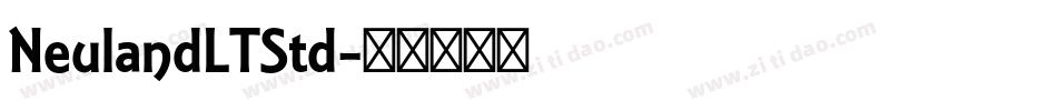 NeulandLTStd字体转换