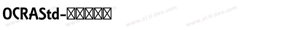 OCRAStd字体转换