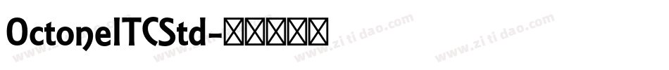 OctoneITCStd字体转换
