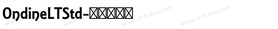 OndineLTStd字体转换