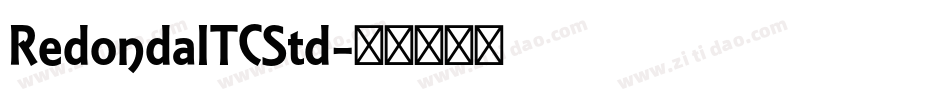 RedondaITCStd字体转换