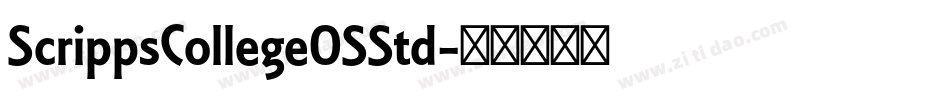 ScrippsCollegeOSStd字体转换