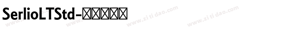 SerlioLTStd字体转换