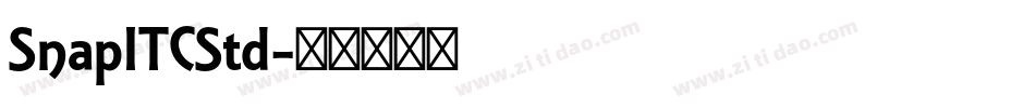 SnapITCStd字体转换