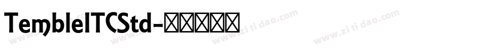 TembleITCStd字体转换