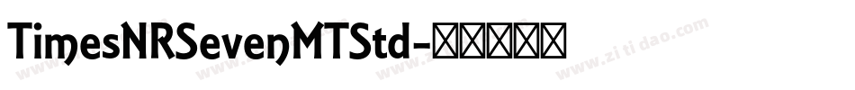 TimesNRSevenMTStd字体转换