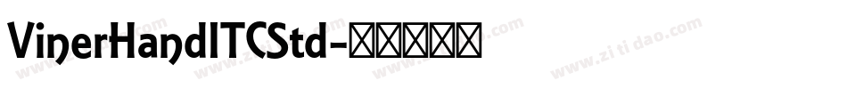 VinerHandITCStd字体转换