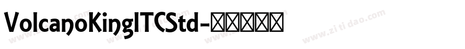 VolcanoKingITCStd字体转换