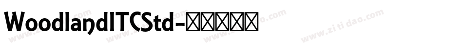 WoodlandITCStd字体转换