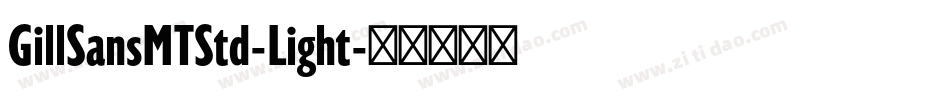 GillSansMTStd-Light字体转换