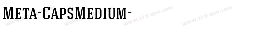 Meta-CapsMedium字体转换
